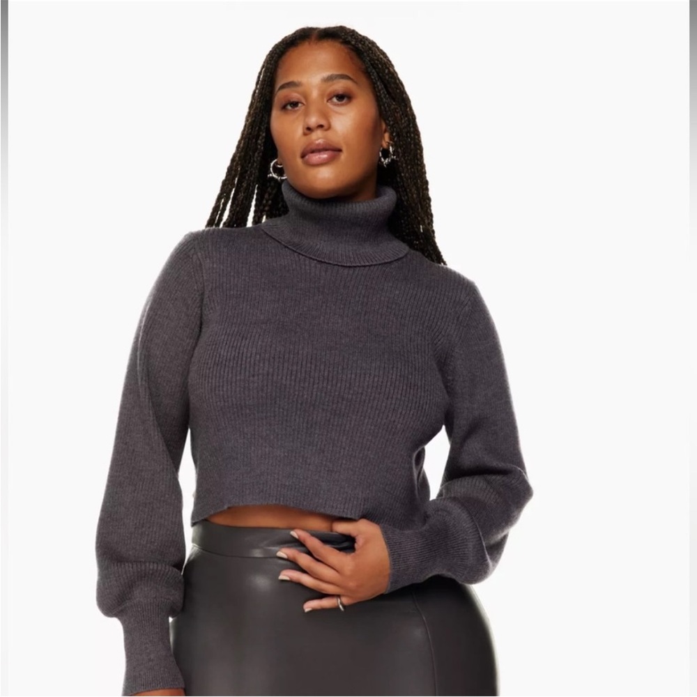 Cozy Gray Turtleneck Sweater